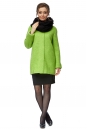 Женское пальто из текстиля без воротника 8000883