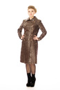 Женское кожаное пальто из натуральной кожи с воротником 8001760
