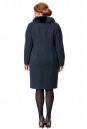 Женское пальто из текстиля с воротником, отделка песец 8001781-3