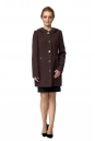 Женское пальто из текстиля с капюшоном 8002616-2