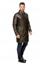 Мужское кожаное пальто из натуральной кожи с воротником 8005657-3