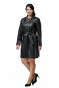 Женское кожаное пальто из натуральной кожи с воротником 8006059-3