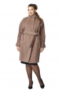 Женское пальто из текстиля с воротником 8009724