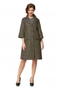 Женское пальто из текстиля с воротником 8009914