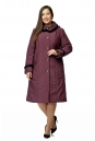 Женское пальто из текстиля с капюшоном, отделка норка 8009992