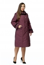 Женское пальто из текстиля с капюшоном, отделка норка 8009992-2