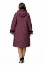 Женское пальто из текстиля с капюшоном, отделка норка 8009992-3
