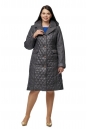Женское пальто из текстиля с капюшоном 8010037