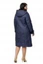 Женское пальто из текстиля с капюшоном, отделка норка 8010075-3