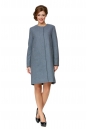 Женское пальто из текстиля без воротника 8010149