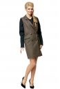 Женское пальто из текстиля с воротником 8010150