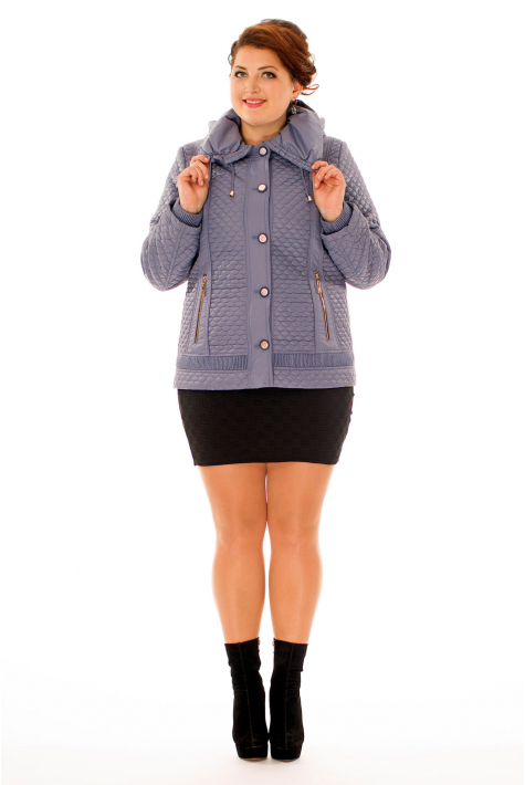 Куртка женская из текстиля с капюшоном 8010177