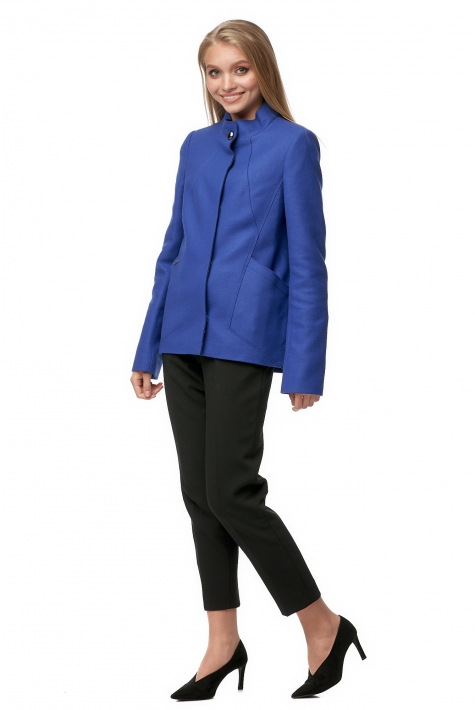 Женское пальто из текстиля с воротником 8012093