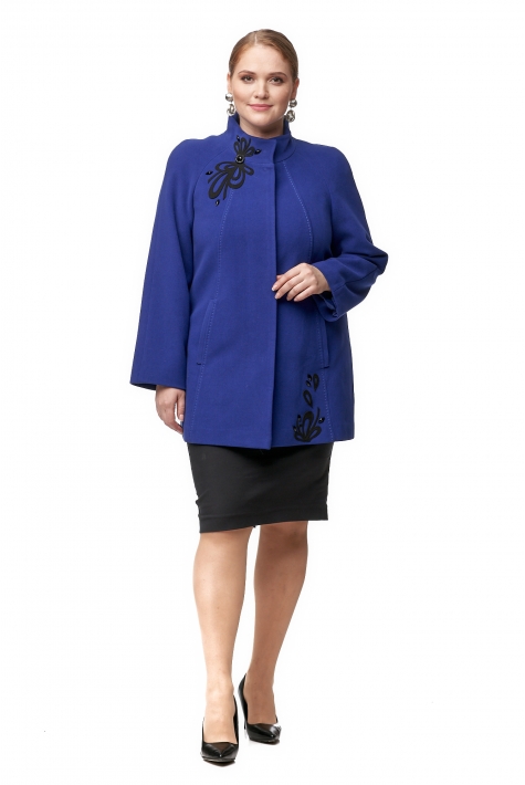 Женское пальто из текстиля с воротником 8012130