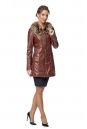 Женская кожаная куртка из натуральной кожи с воротником, отделка блюфрост 8014677