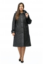 Женское пальто из текстиля с капюшоном, отделка норка 8015946-2