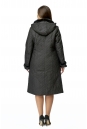 Женское пальто из текстиля с капюшоном, отделка норка 8015946-3