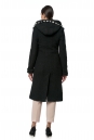 Женское пальто из текстиля с капюшоном, отделка норка 8016118-3
