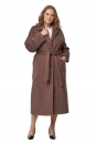 Женское пальто из текстиля с воротником 8019046
