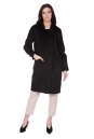 Женское пальто из текстиля с воротником 8021809