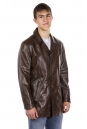 Мужская кожаная куртка из натуральной кожи с воротником 8021881-2