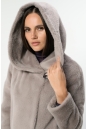Женское пальто из текстиля с капюшоном 8022129-5