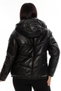 Женская кожаная куртка из натуральной кожи с капюшоном 8022159-3