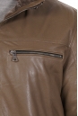 Мужская кожаная куртка из натуральной кожи на меху с воротником 8022242-4