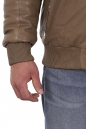 Мужская кожаная куртка из натуральной кожи на меху с воротником 8022242-8