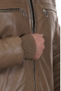 Мужская кожаная куртка из натуральной кожи на меху с воротником 8022242-9