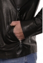 Мужская кожаная куртка из натуральной кожи с воротником 8022248-2
