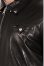 Мужская кожаная куртка из натуральной кожи с воротником 8022248-12