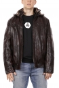 Мужская кожаная куртка из эко-кожи с капюшоном, отделка искусственный мех 8022259-4