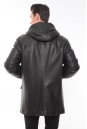 Мужская кожаная куртка из натуральной кожи на меху с капюшоном 8022266-4