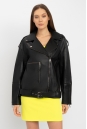 Женская кожаная куртка из натуральной кожи с воротником 8022267
