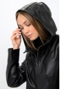 Женский кожаный плащ из натуральной кожи с капюшоном 8022270-5