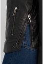 Женская кожаная куртка из натуральной кожи с воротником 8022275-5