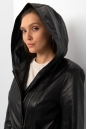 Женское кожаное пальто из натуральной кожи с капюшоном 8022286-4
