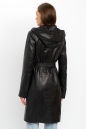 Женское кожаное пальто из натуральной кожи с капюшоном 8022287-3
