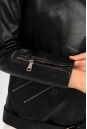 Женская кожаная куртка из натуральной кожи с воротником 8022288-5
