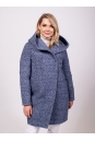 Женское пальто из текстиля с капюшоном 8023381-4