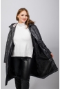 Женское пальто из текстиля с капюшоном 8023414-2