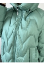 Пуховик женский из текстиля с капюшоном 8023745-6