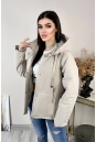 Куртка женская из текстиля с капюшоном 8024028-3