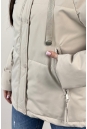 Куртка женская из текстиля с капюшоном 8024028-6