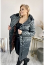 Женское пальто из текстиля с капюшоном 8024031-3