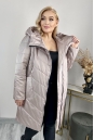 Женское пальто из текстиля с капюшоном 8024034-3