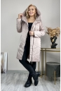 Женское пальто из текстиля с капюшоном 8024034-4