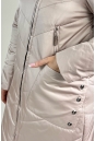 Женское пальто из текстиля с капюшоном 8024034-7