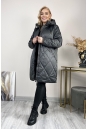 Женское пальто из текстиля с капюшоном 8024036-3
